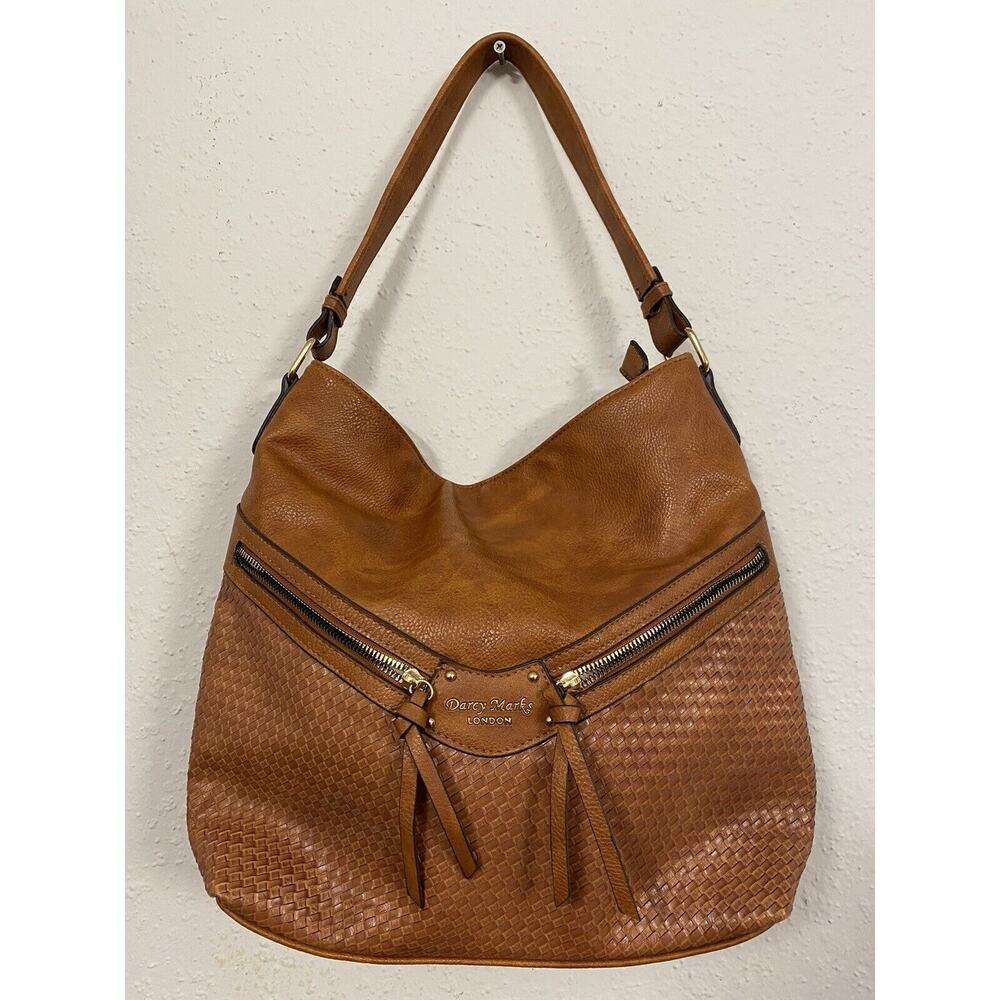 Darcy Marks London American Girl Tote Hobo Bag Purse Handbag Large Brown Hippie